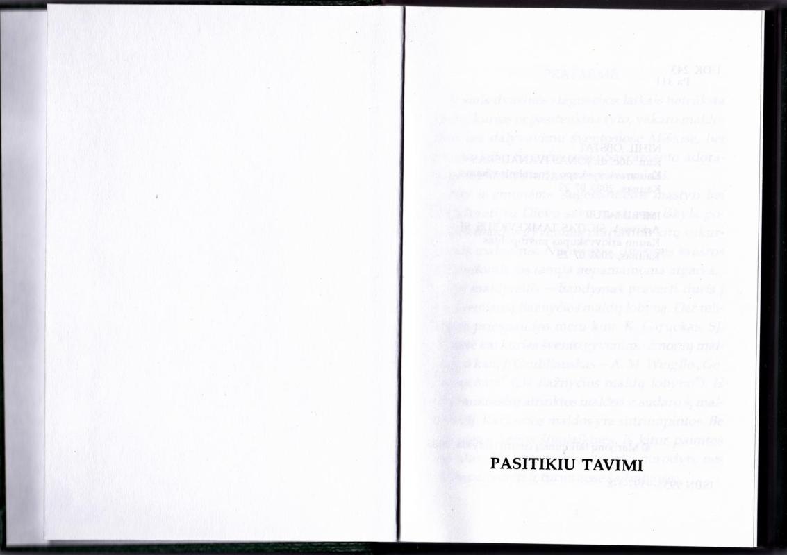 "Pasitikiu tavim" - Jonas Zubrus, knyga 3