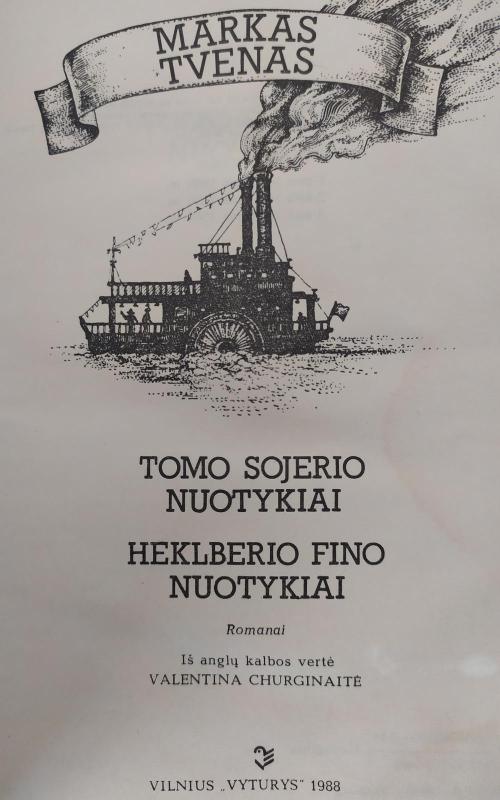 Tomo Sojerio ir Heklberio Fino nuotykiai - Markas Tvenas, knyga 2