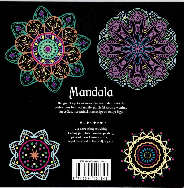 "Mandala, 47 užburiančios mandalos" - Autorių Kolektyvas, knyga