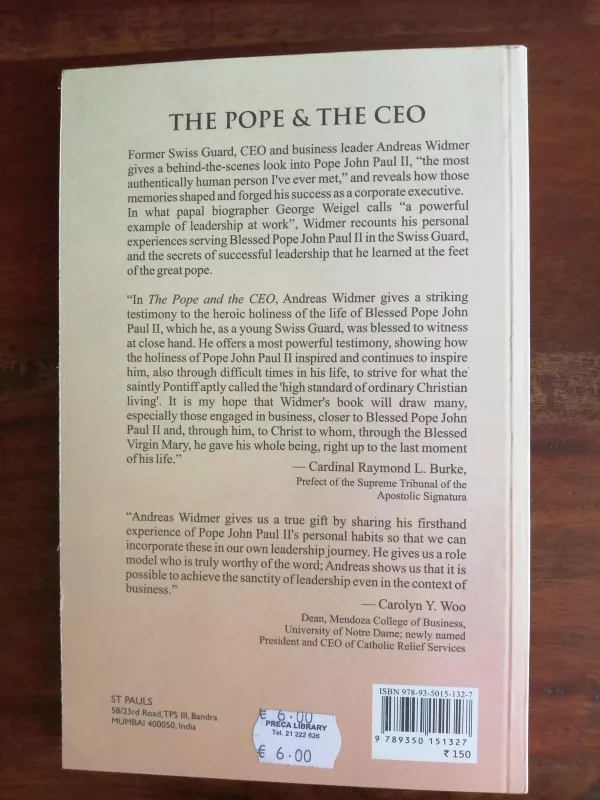 The pope & the ceo - George Weigel, knyga