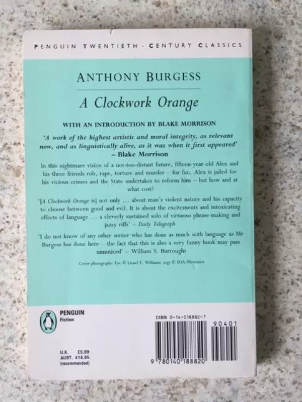A Clockwork Orange - Anthony Burgess, knyga