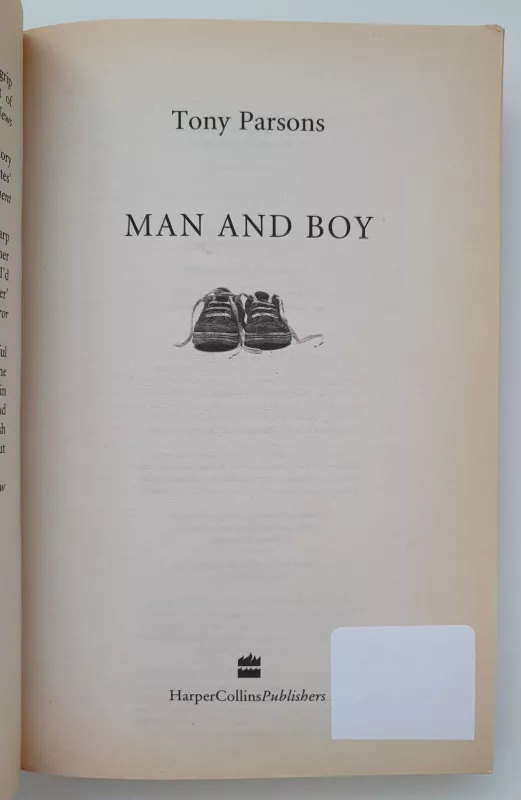 Man and Boy - Tony Parsons, knyga