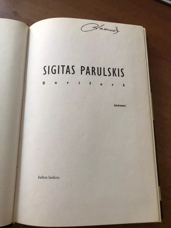 Doriforė - Sigitas Parulskis, knyga