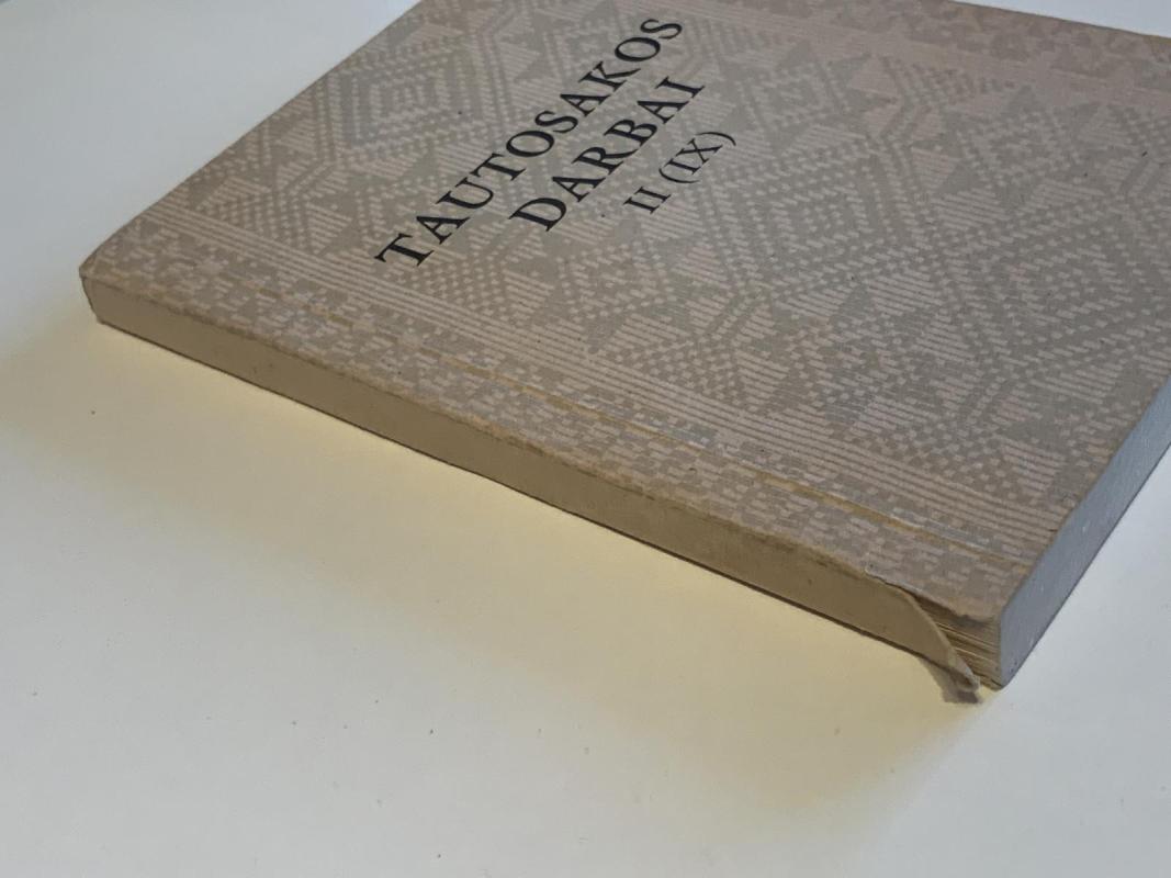 Tautosakos darbai II (IX) - Leonardas Sauka, knyga