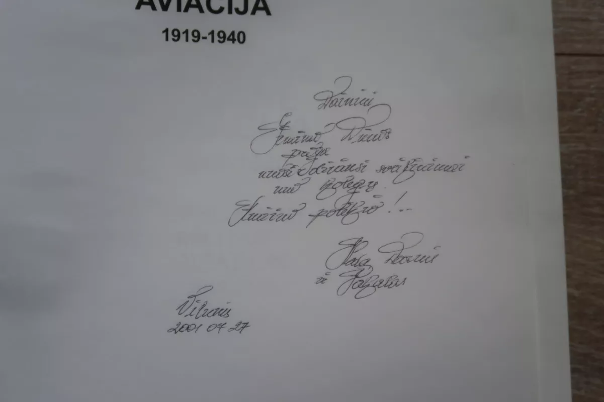 Lietuvos karinė aviacija 1919-1940 - Algirdas Gamziukas, knyga