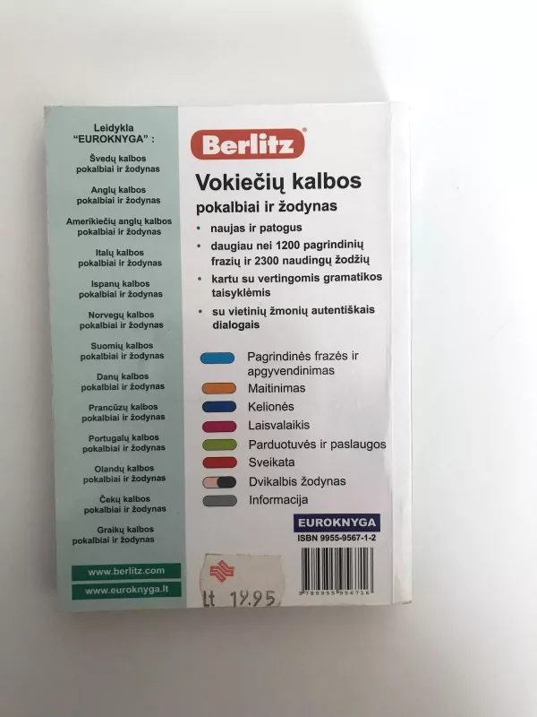 Vokiečių kalbos pokalbiai ir žodynas - Autorių Kolektyvas, knyga