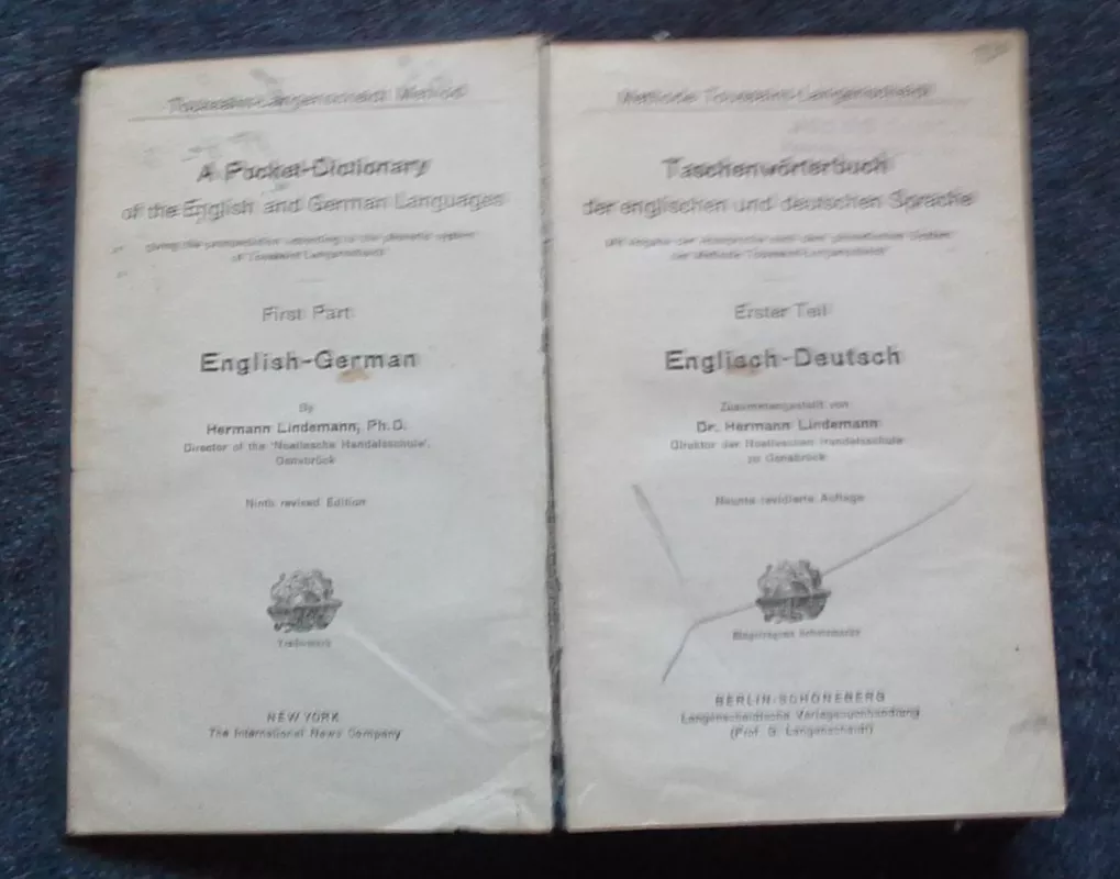 Taschenworterbuch der englischen und deutschen Sprache / A Pocket - Dictionary of the English and German Languages - Herman Lindemann, Ph. D., knyga 2