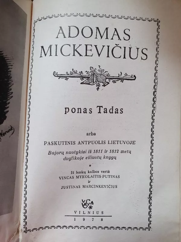 Ponas Tadas - Adomas Mickevičius, knyga 2