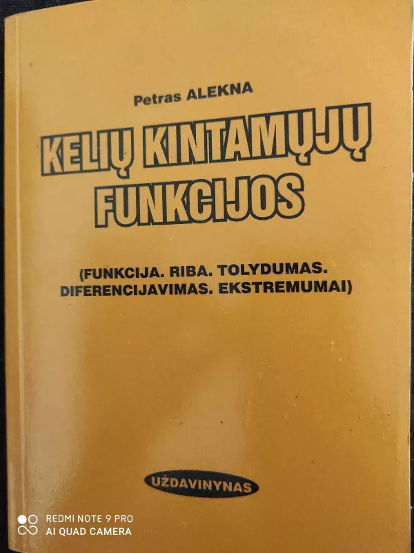 Kelių kintamųjų funkcijų integralai - Petras Alekna, knyga