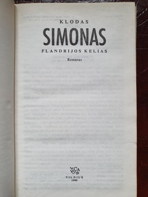 Flandrijos kelias - Klodas Simonas, knyga 2