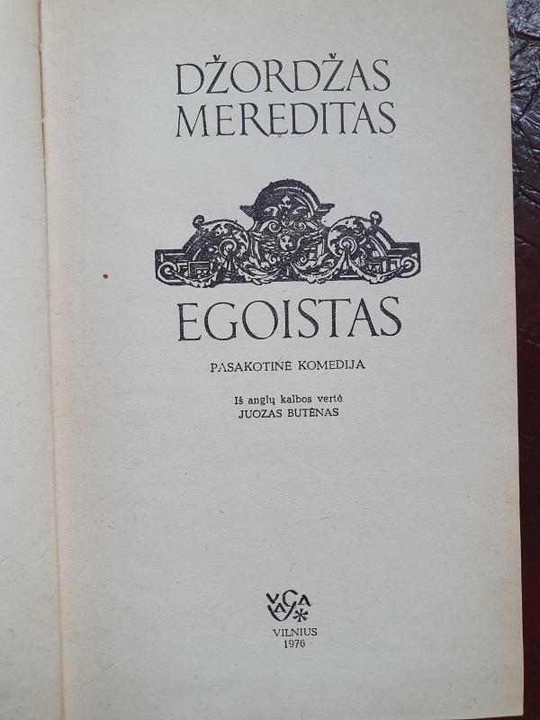 Egoistas - Džordžas Mereditas, knyga 2