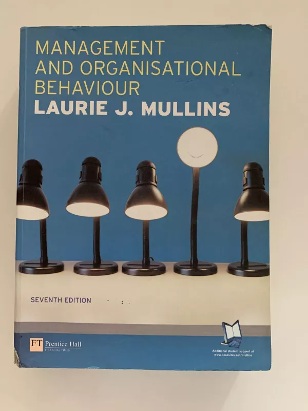 Management and oranisational behaviour - Laurie J. Mullins, knyga