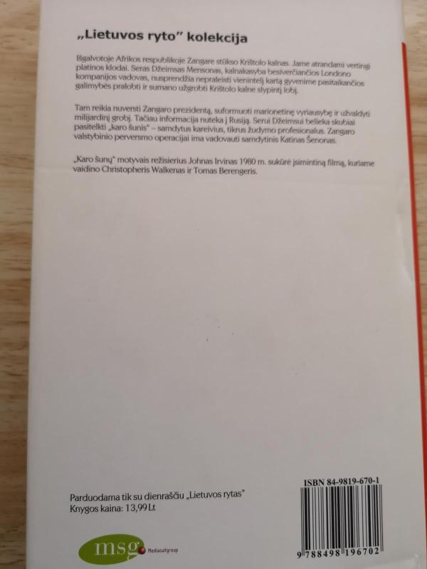 Karo šunys - Frederick Forsyth, knyga 2