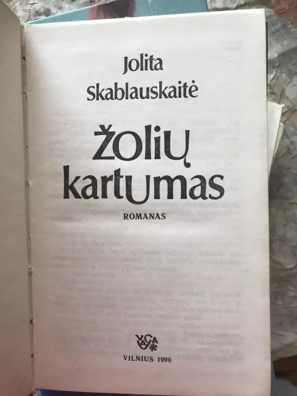 Žolių kartumas - Jolita Skablauskaitė, knyga 2