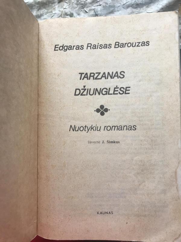 Tarzanas - Barouzas Edgaras, knyga 3