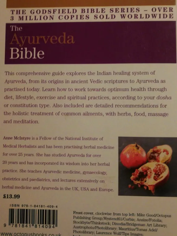 The Ayurveda Bible - Anne McIntyre, knyga