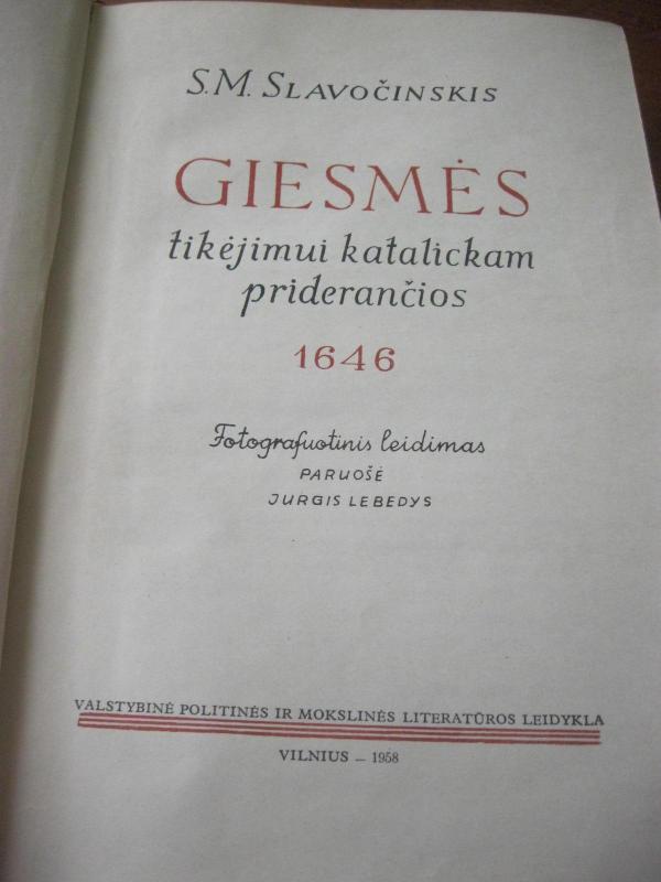 Giesmės - S.M. Slavočinskis, knyga 5