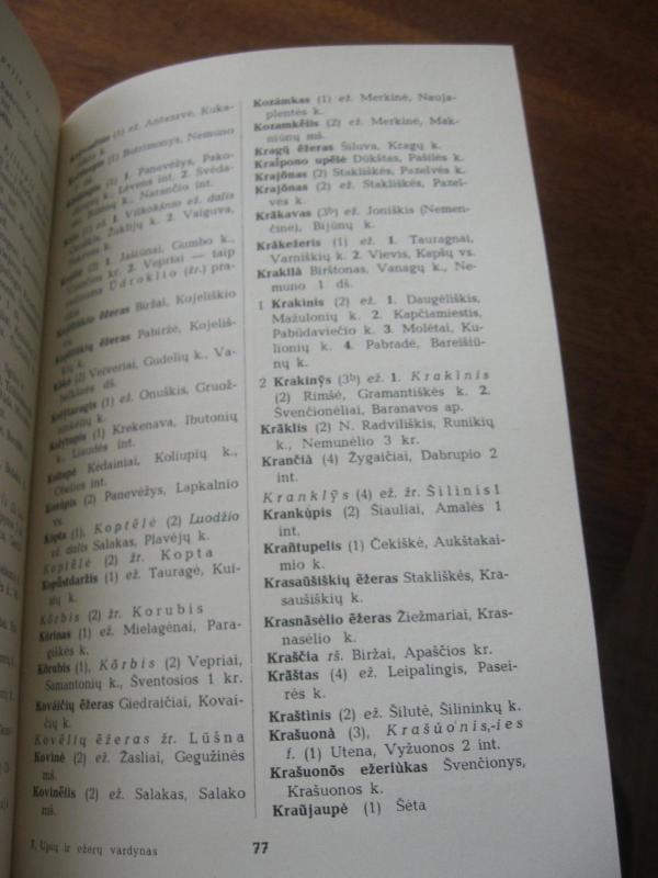 Lietuvos TSR upių ir ežerų vardynas - Autorių Kolektyvas, knyga 4