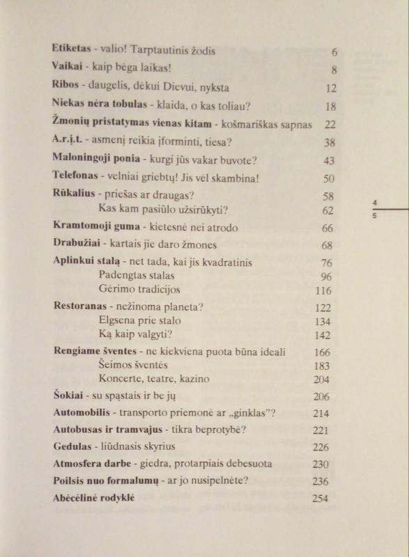 Šiuolaikinis etiketas - Inga Volf, knyga 4