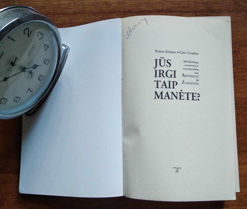 Jūs irgi taip manėte? - Walter Krämer, knyga 3