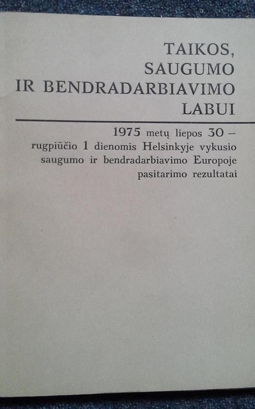 Taikos, saugumo ir bendradarbiavimo labui - Autorių Kolektyvas, knyga 2