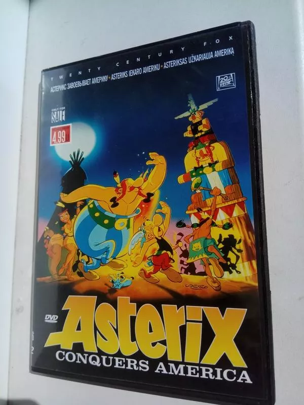 Asteriksas užkariauja Ameriką - DVD - Extrafilm Production, knyga