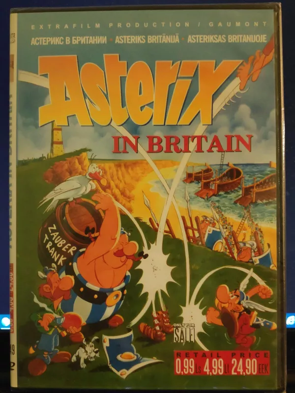 Asteriksas Britanijoje - DVD - Extrafilm Production, knyga