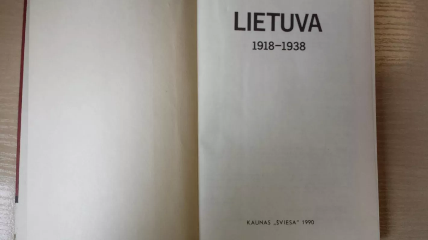 Lietuva(1918-1938) - Vincas Kemėžys, knyga