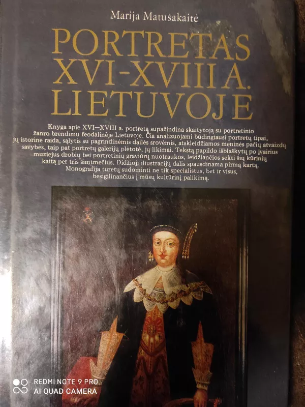 Portretas XVI- XVIII a. Lietuvoje - Marija Matušakaitė, knyga