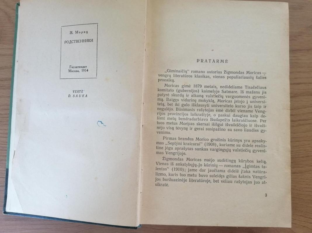 Giminaičiai - Žigmondas Moricas, knyga 5