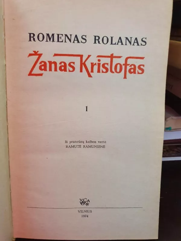 Žanas Kristofas (1 tomas) - Romenas Rolanas, knyga 2
