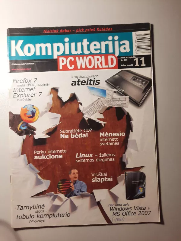 Kompiuterija PC World, 2006 lapkritis, Nr. 111 - rytas Lietuvos, knyga