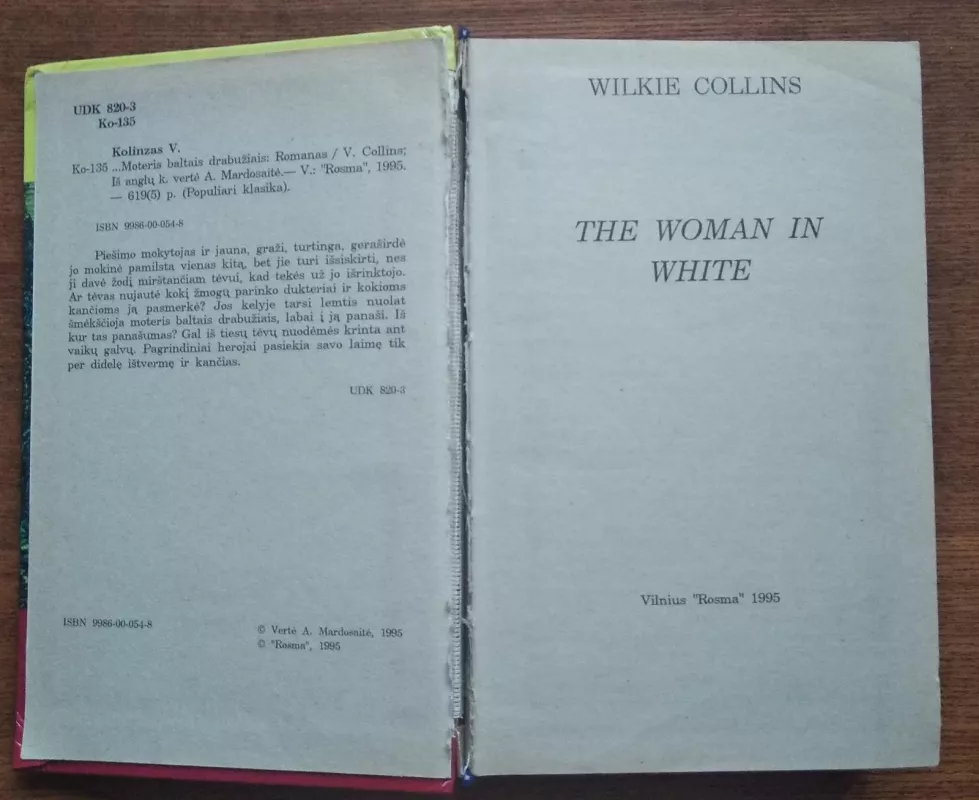 Moteris baltais drabužiais - Vilkis Kolinzas, knyga 3