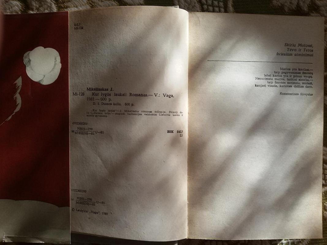 Kur lygūs laukai - Jonas Mikelinskas, knyga 3