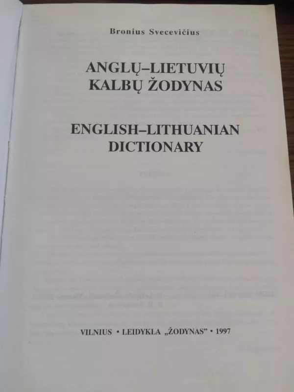 Anglų - lietuvių kalbų žodynas - B. Svecevičius, knyga 4