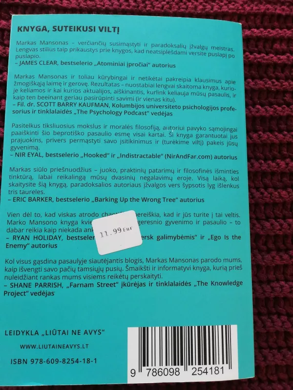 Viskas yra sukrušta. Knyga apie viltį - Mark Manson, knyga 2