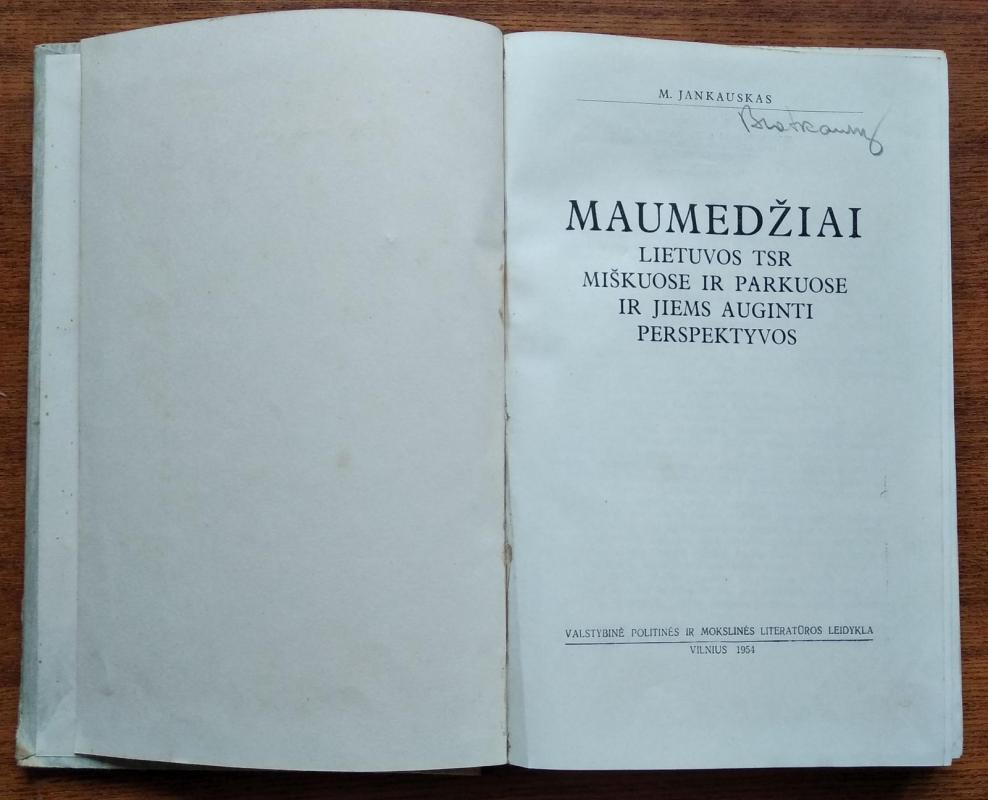 Maumedžiai - Mykolas Jankauskas, knyga 3