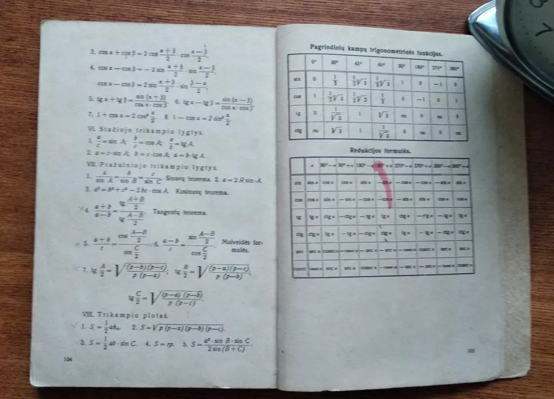 Plokštumos trigonometrija 1946 - N. Rybkinas, knyga 5