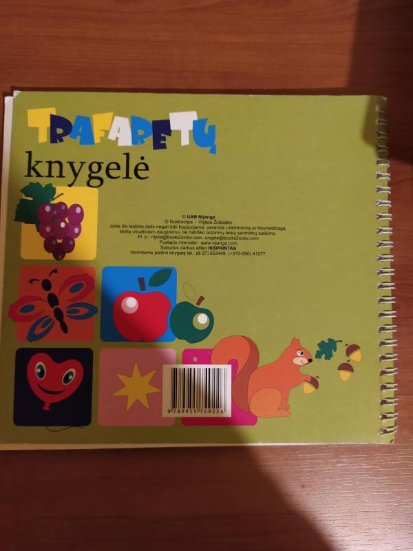 Trafaretų knygelė - Vigita Žiukaitė, knyga 4