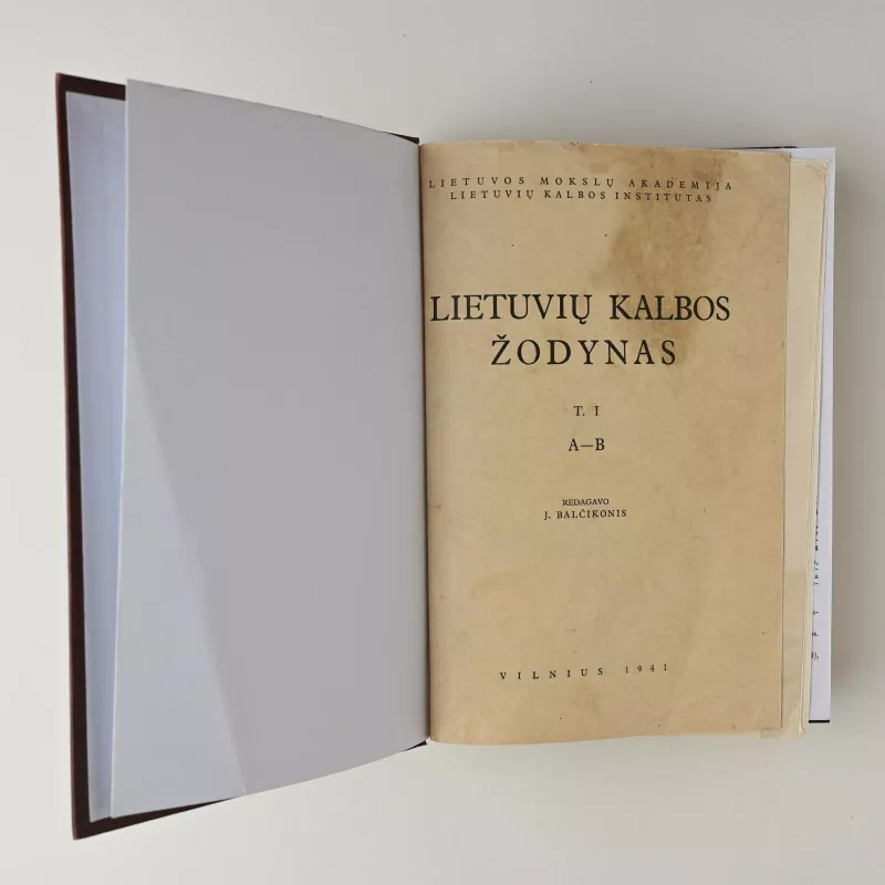 Lietuvių kalbos žodynas (I tomas) - J. Balčikonis, knyga 3