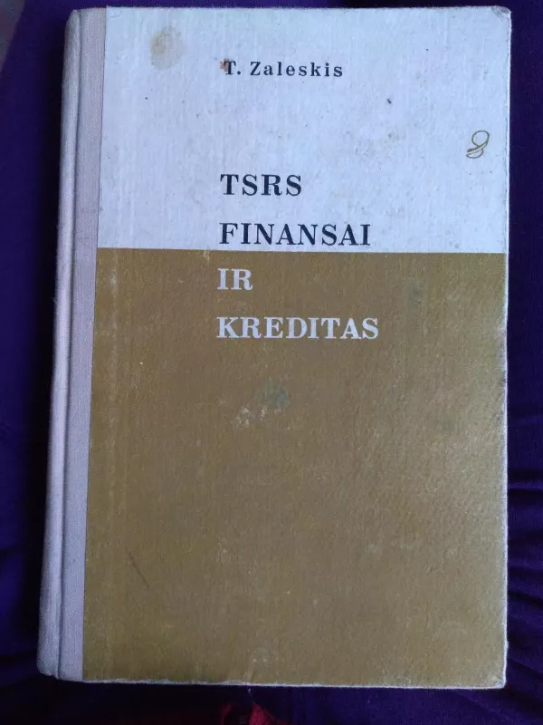 TSRS finansai ir kreditas - T. Zaleskis, knyga