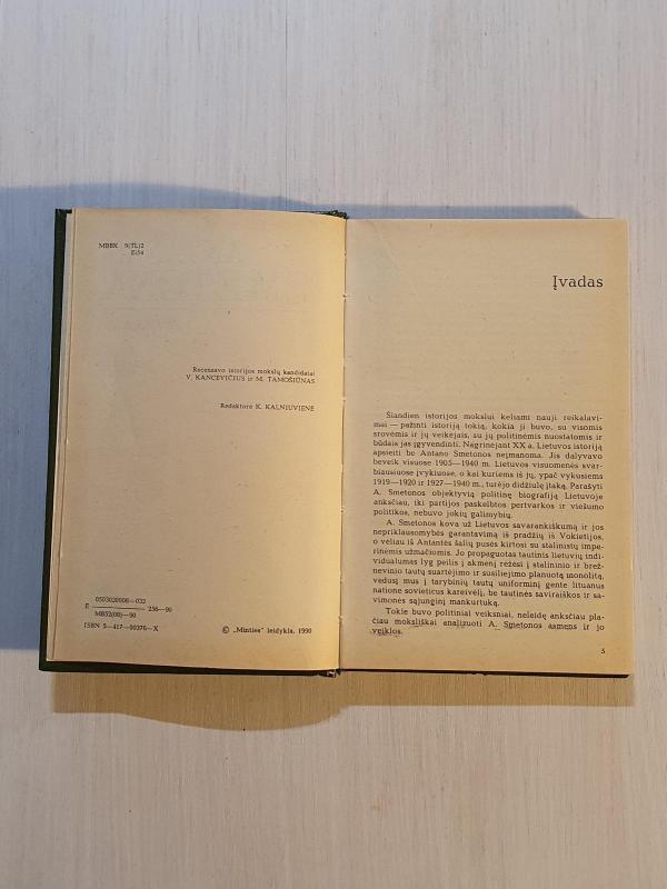 Antanas Smetona - A. Eidintas, knyga 2