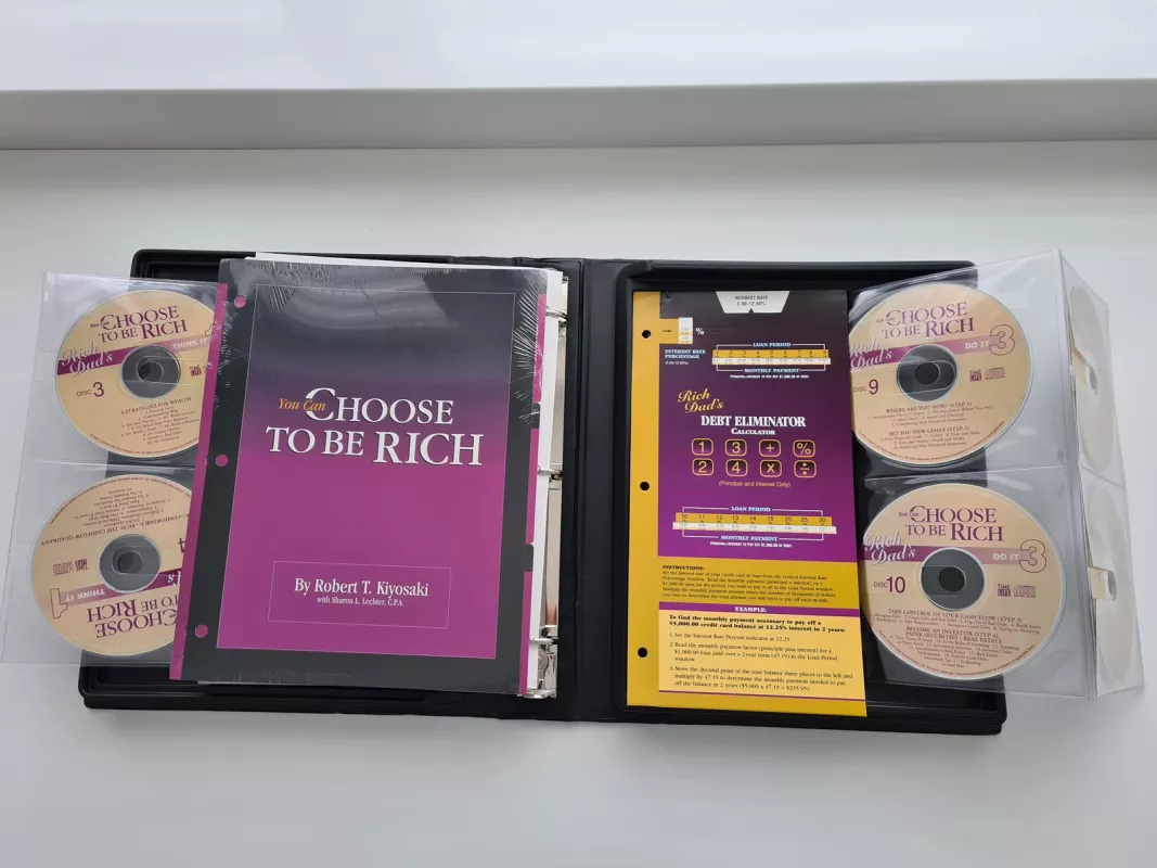 You Can Choose to Be Rich (12 Cds): 3-step Guide to Wealth [Audio Program 12 Cd] - Robert T. Kiyosaki, Sharon L.  Lechter, knyga 3