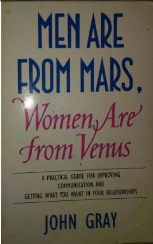 Men are from Mars, women are from Venus - John Gray, knyga 3