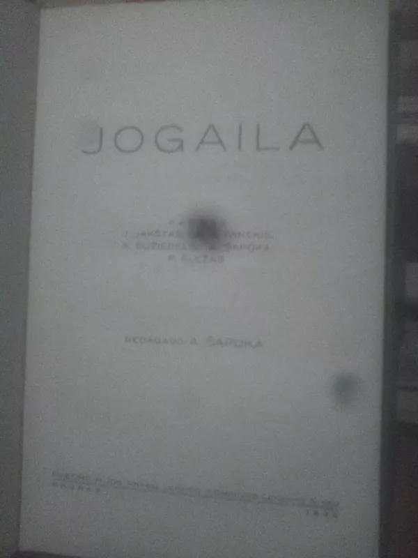 Jogaila - Adolfas Šapoka, knyga 4