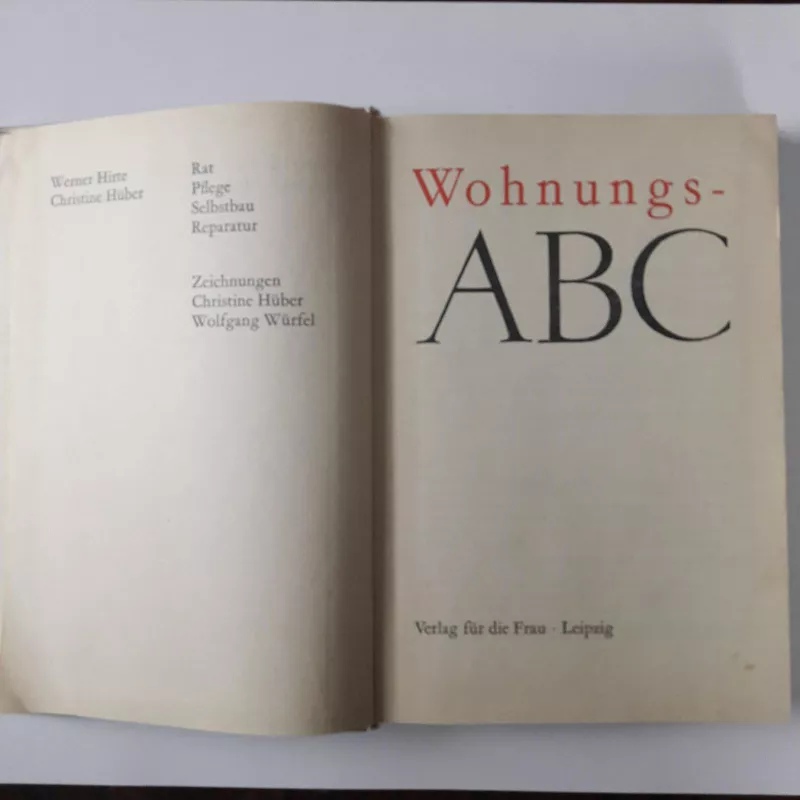 Wohnungs - ABC - Werner Hirte Christine Hűber, knyga 3