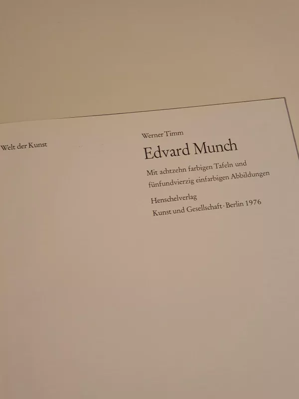 Edvard Munch. W kręgu sztuki - Timm Werner, knyga 3