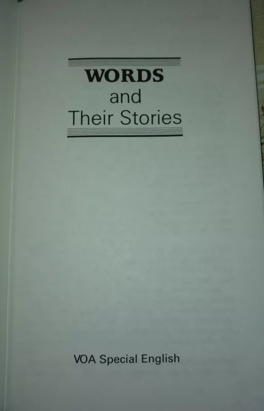 WORDS and Their Stories - Autorių Kolektyvas, knyga 4