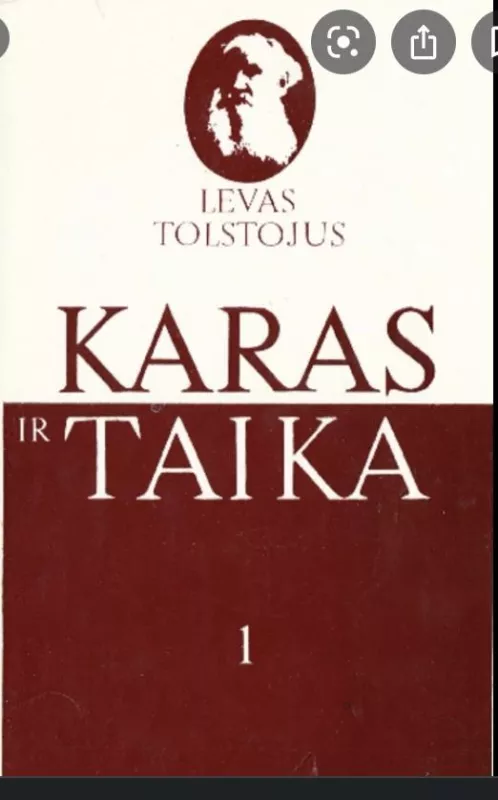 Karas ir taika I tomas - Levas Tolstojus, knyga