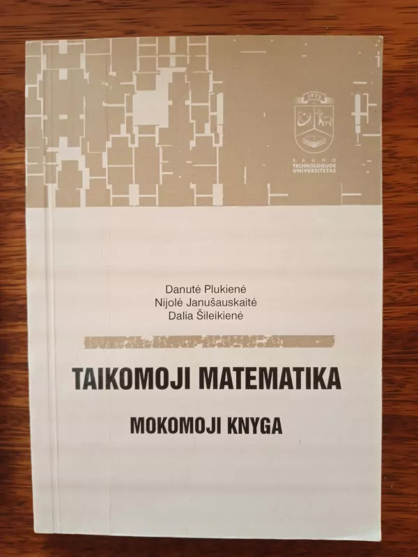 Taikomoji matematika - Danutė Plukienė, Nijolė  Janušauskaitė, Dalia  Šileikienė, knyga 2